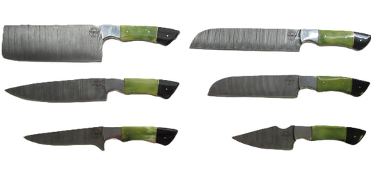 Ruddock Bros - The Viper Chef Knife Set - Damascus Steel