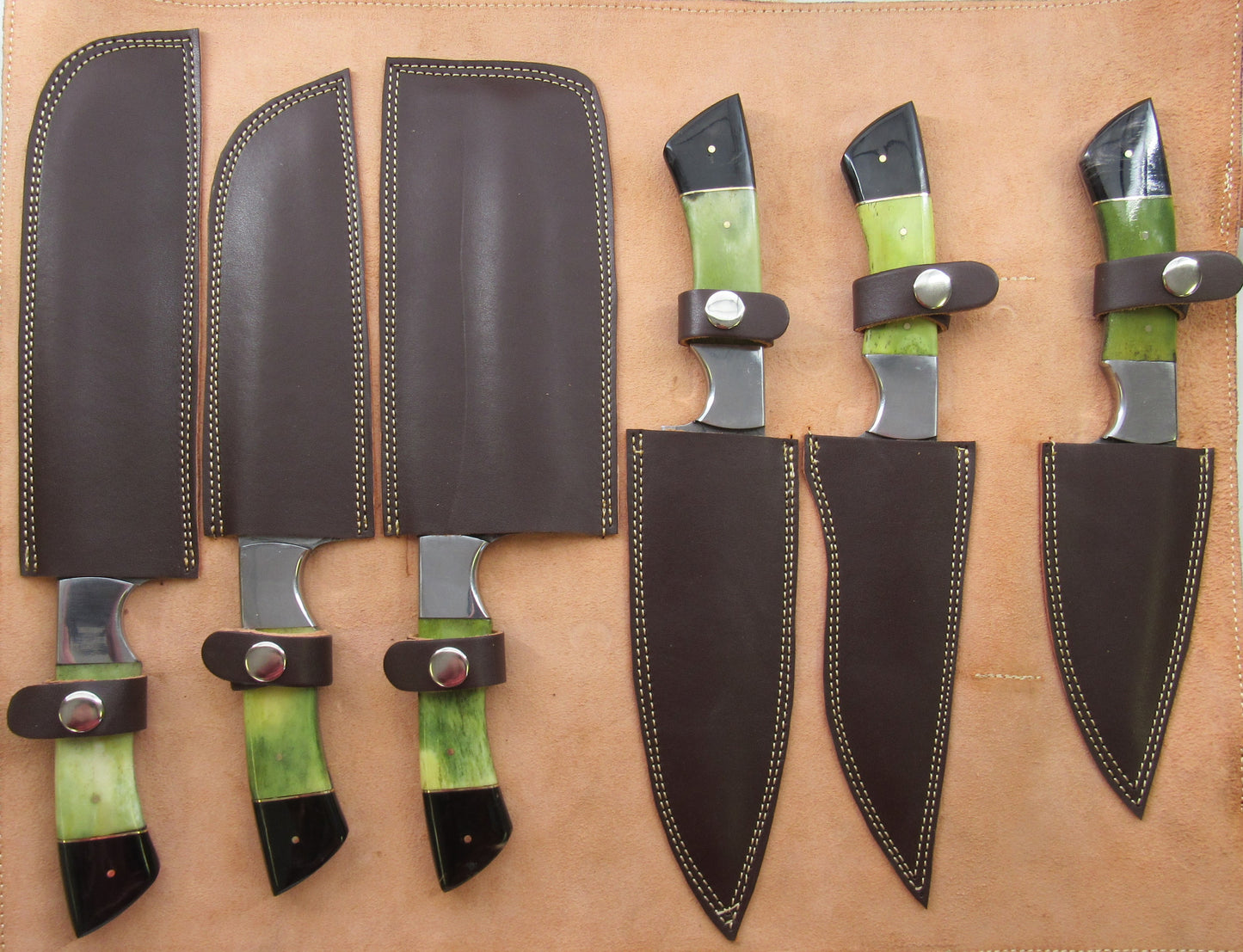 Ruddock Bros - The Viper Grilling Knife Set - Damascus Steel