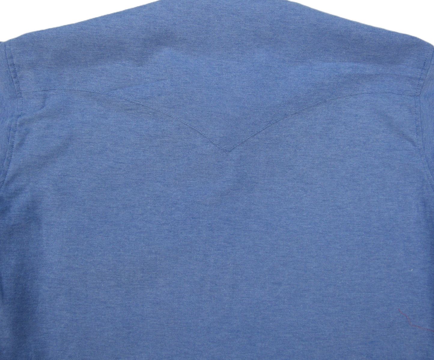 Ocean Blue poplin solid short sleeve snap shirt by Flying R Ranchwear Made in USA ~ American Made Ruddock Shirts