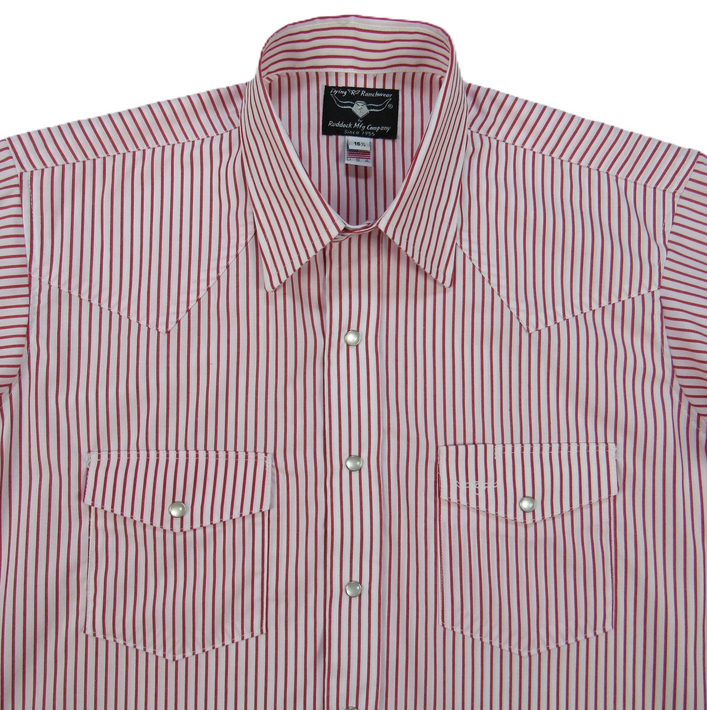 Flying R Ranchwear - Pencil Stripe - Red/White - Short Sleeve