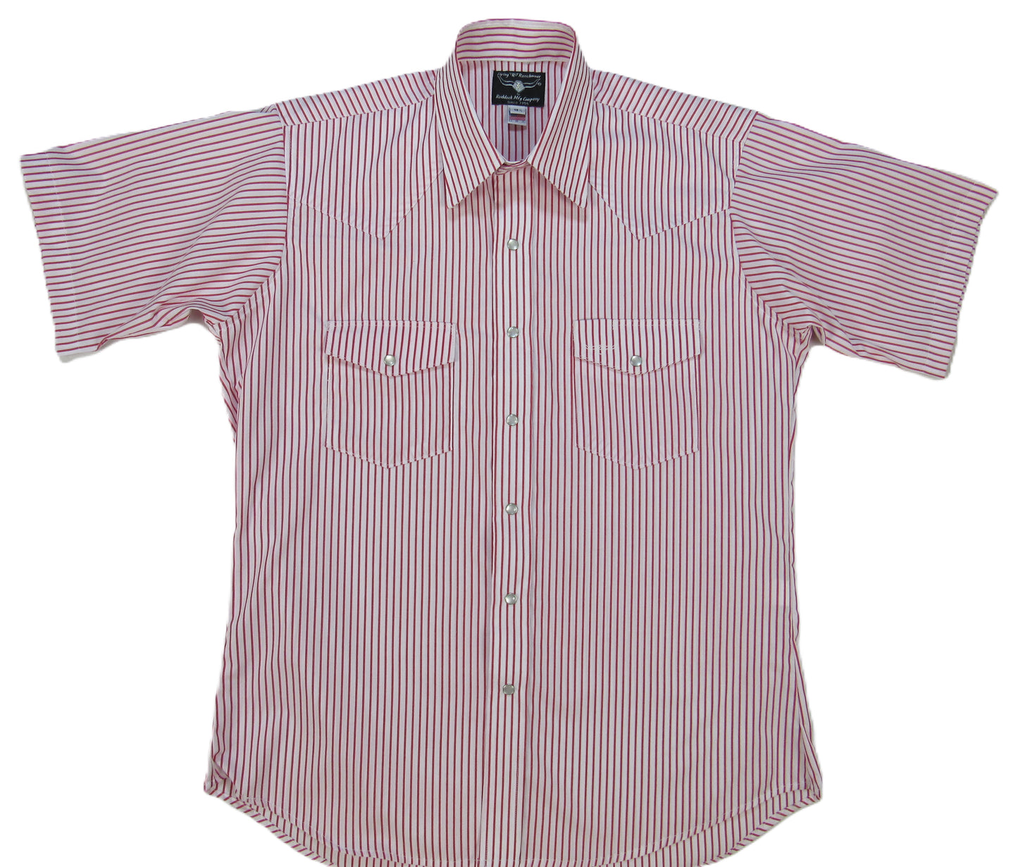 Flying R Ranchwear - Pencil Stripe - Red/White - Short Sleeve