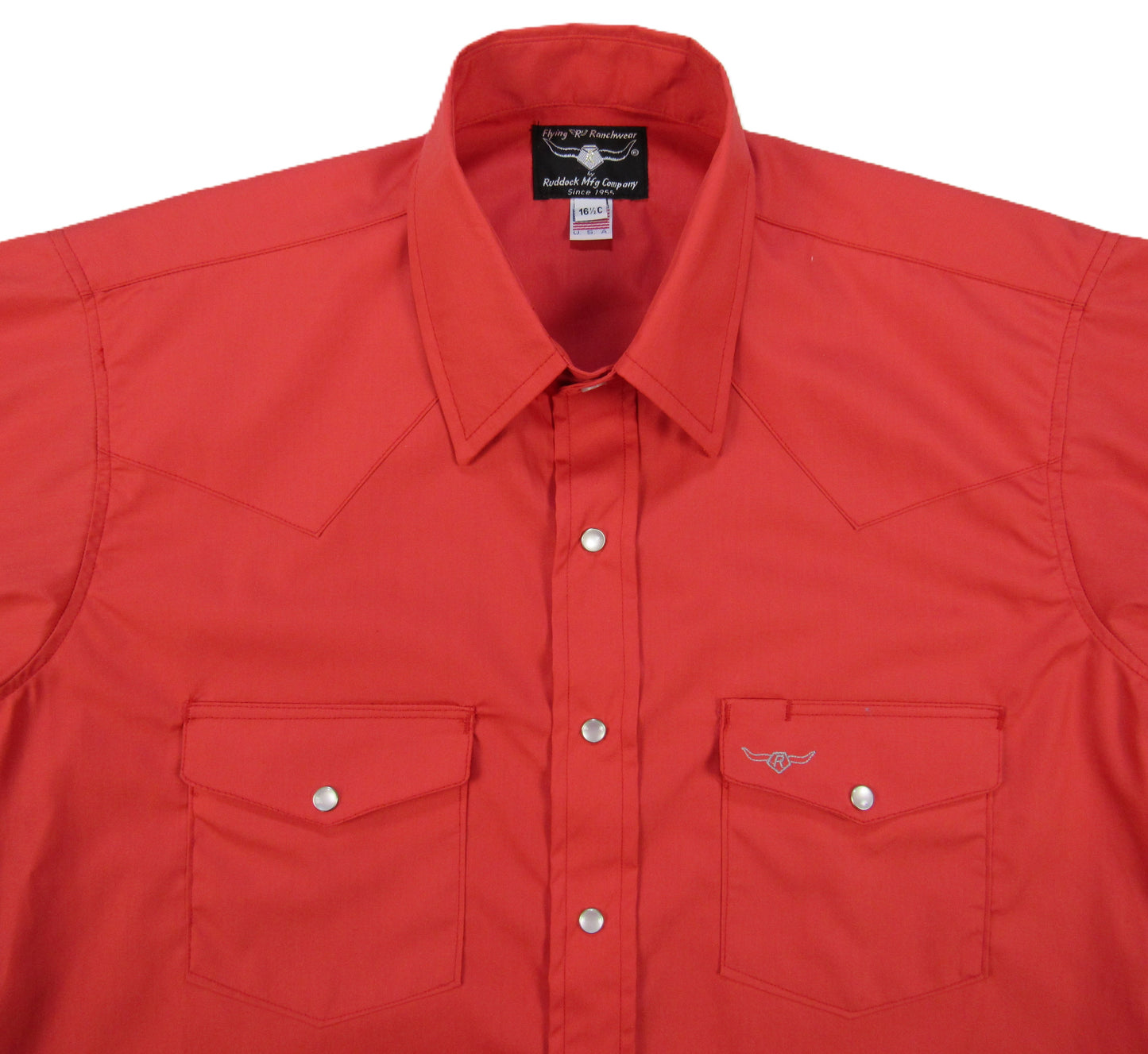 Flying R Ranchwear - Brisa Solids - Red - Short Sleeve