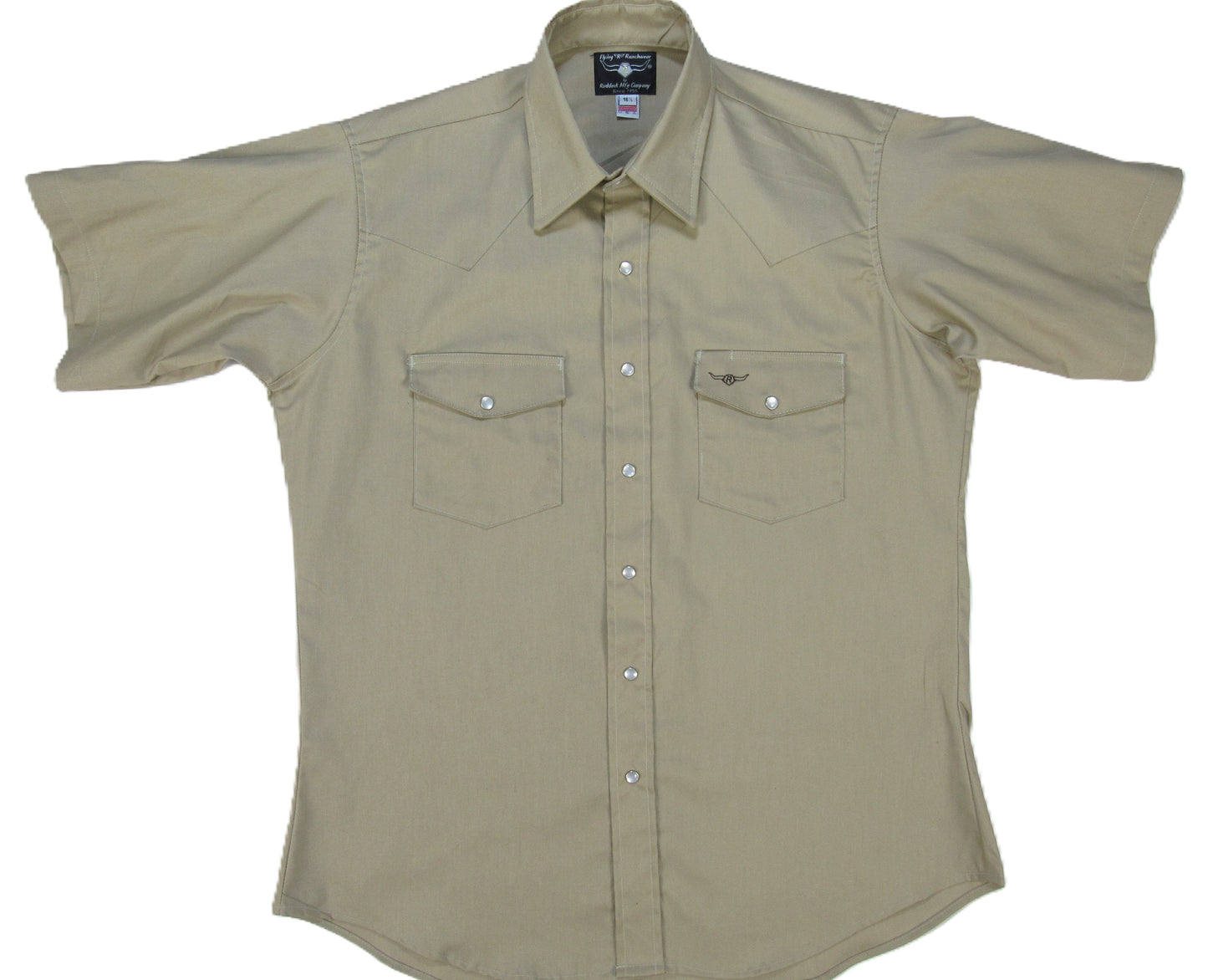 Flying R Ranchwear - Western Classic Solids - Desert Tan Canvas - Short Sleeve