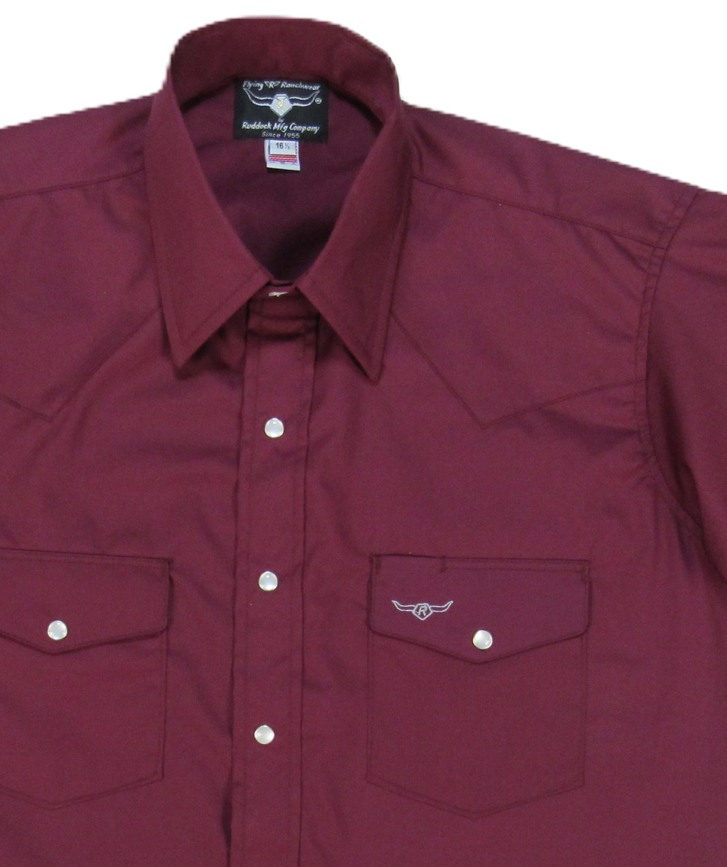 Flying R Ranchwear - Brisa Solids - Bordeaux - Short Sleeve