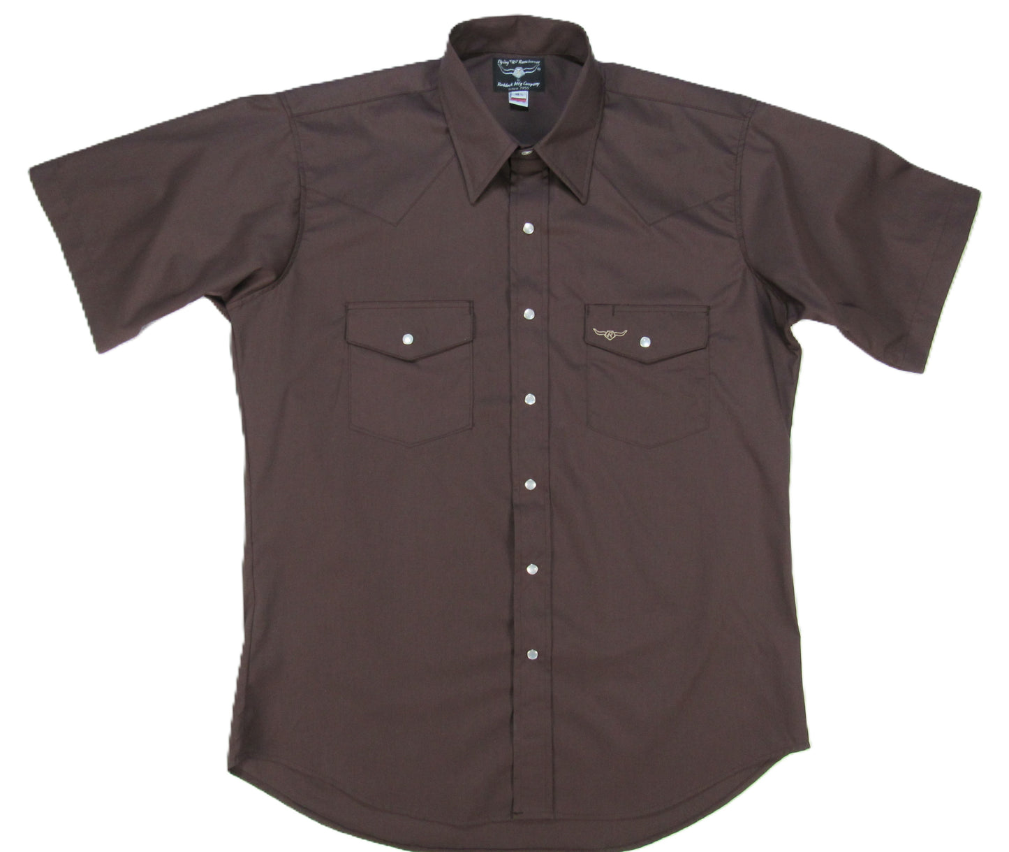 Flying R Ranchwear - Brisa Solids - Chocolate - Short Sleeve