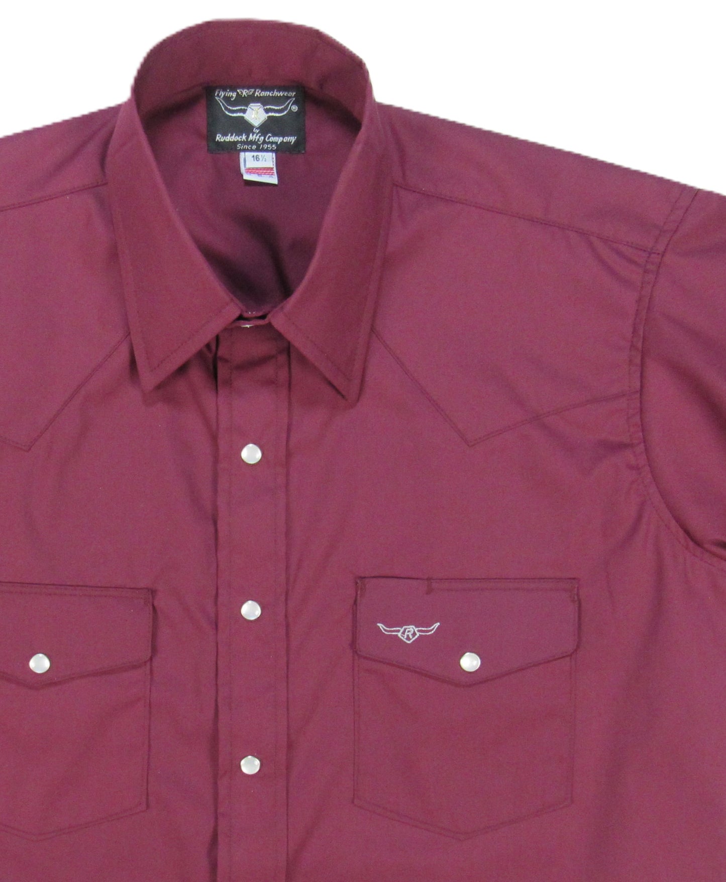 Flying R Ranchwear - Brisa Solids - Bordeaux - Short Sleeve