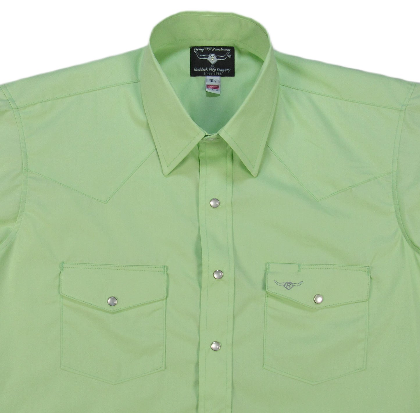 Flying R Ranchwear - Brisa Solids - Lucky Green - Short Sleeve