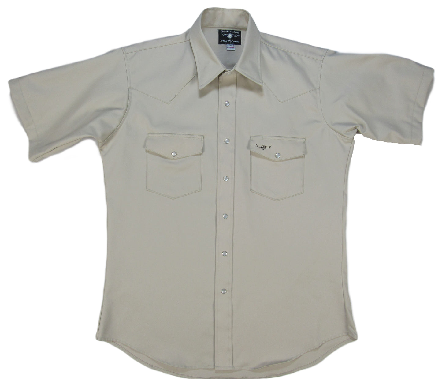 Flying R Ranchwear - Western Classic Solids - Stone Gray Twill - Short Sleeve