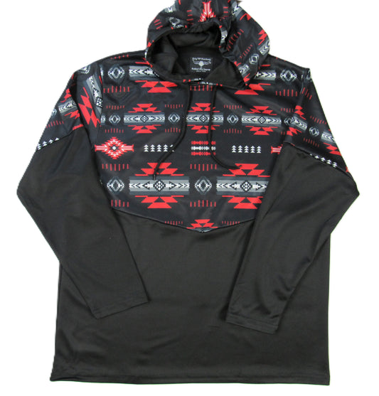 Flying R Ranchwear - Performance Thermal Hoodie - Southwest Print - Red
