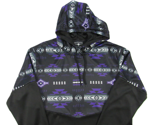 Flying R Ranchwear - Performance Thermal Hoodie - Southwest Print - Purple