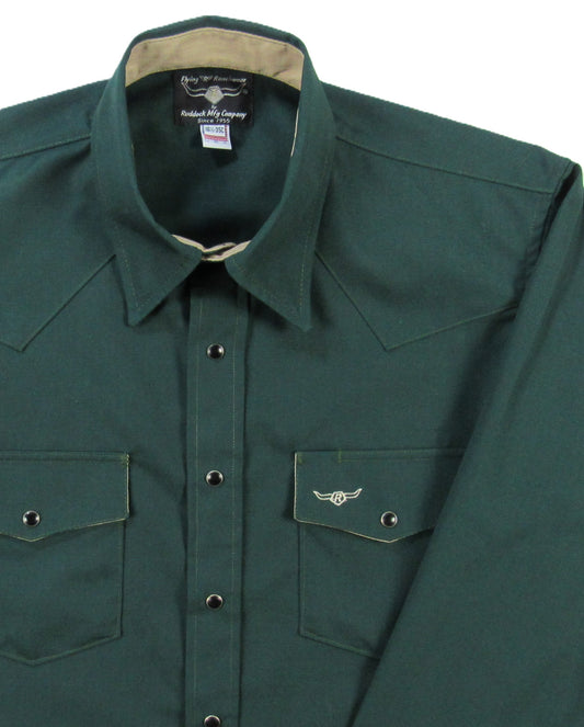 Flying R Ranchwear - Amarillo Ripstop - Spruce Green - Long Sleeve - Snaps