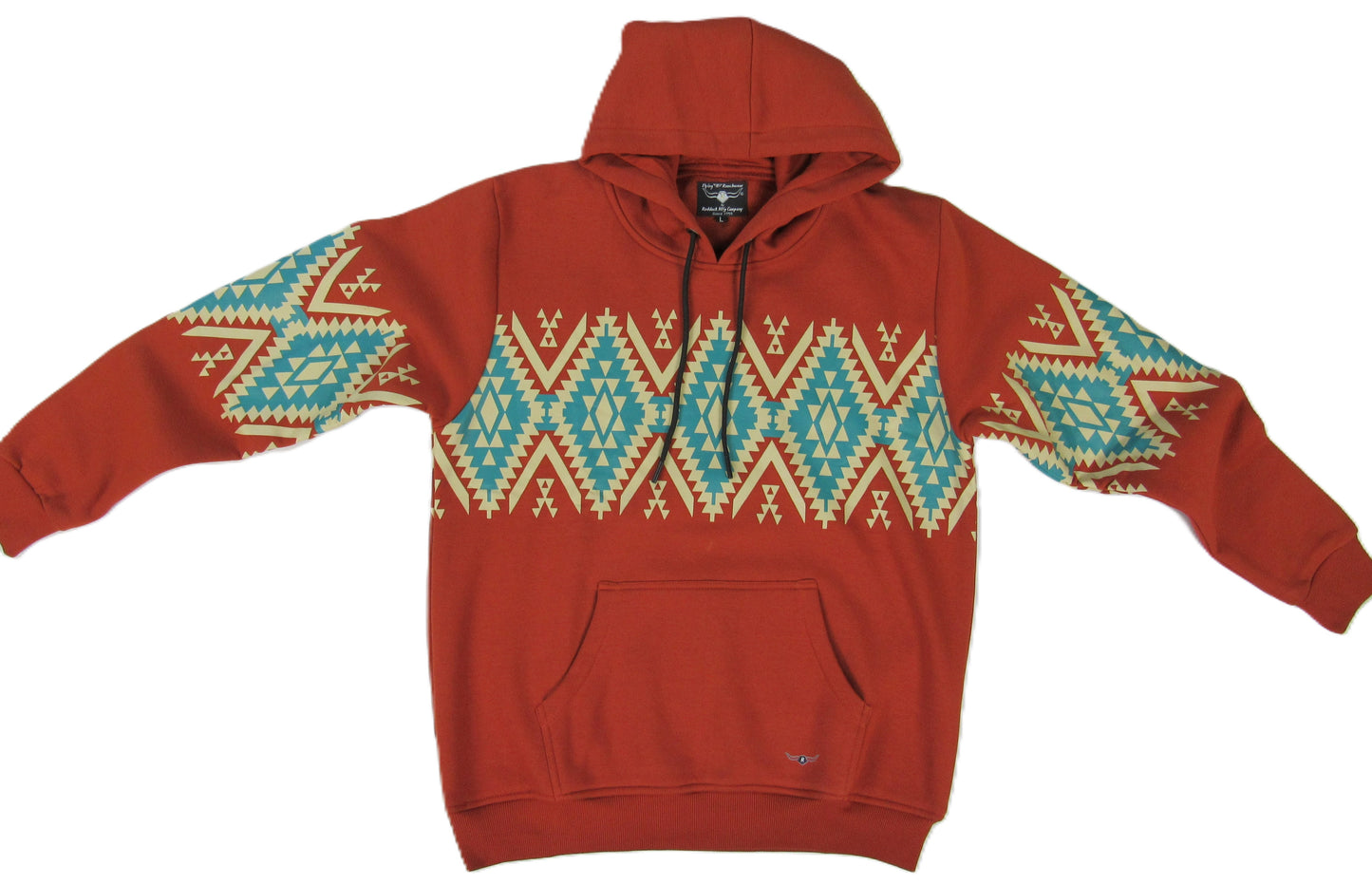 Flying R Ranchwear - Southwest Fleece Tucson Hoodie - Terra Cotta