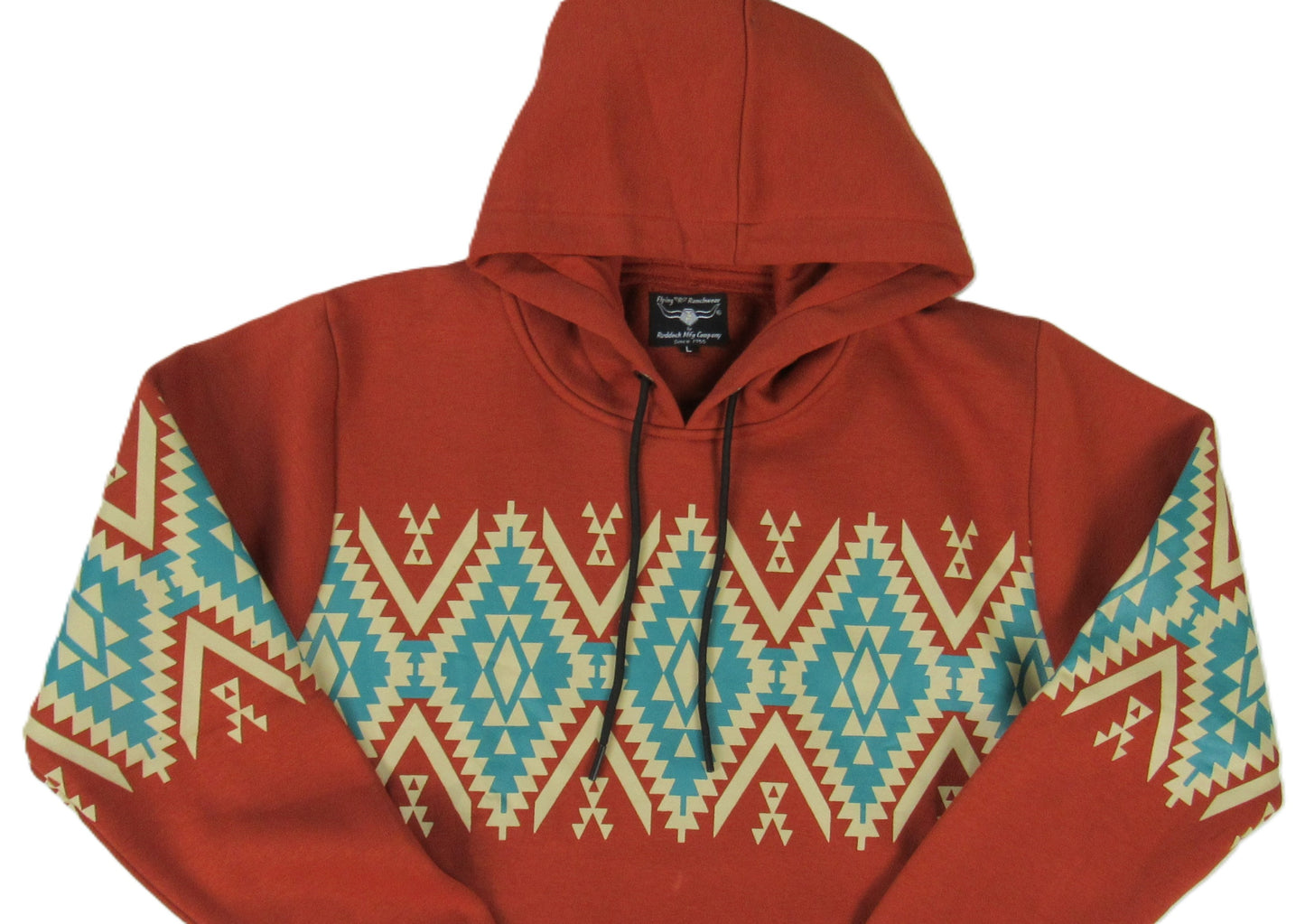 Flying R Ranchwear - Southwest Fleece Tucson Hoodie - Terra Cotta