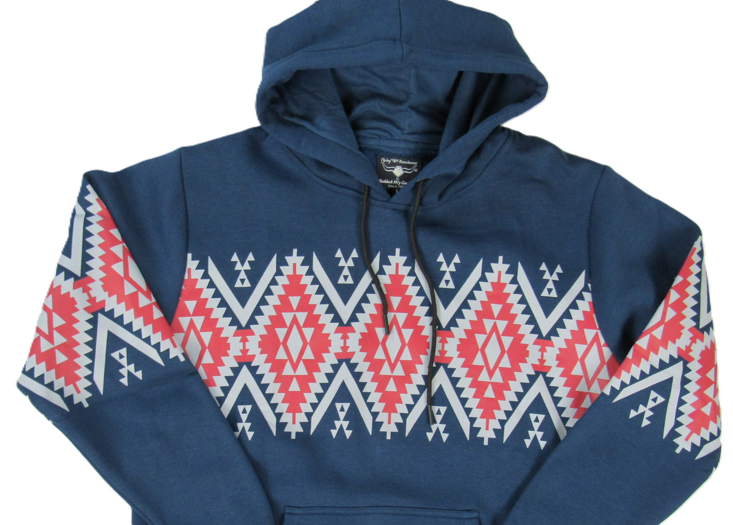 Flying R Ranchwear - Southwest Fleece Tucson Hoodie - Teal Blue