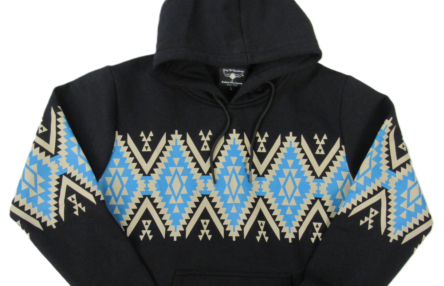 Flying R Ranchwear - Southwest Fleece Tucson Hoodie - Deep Black
