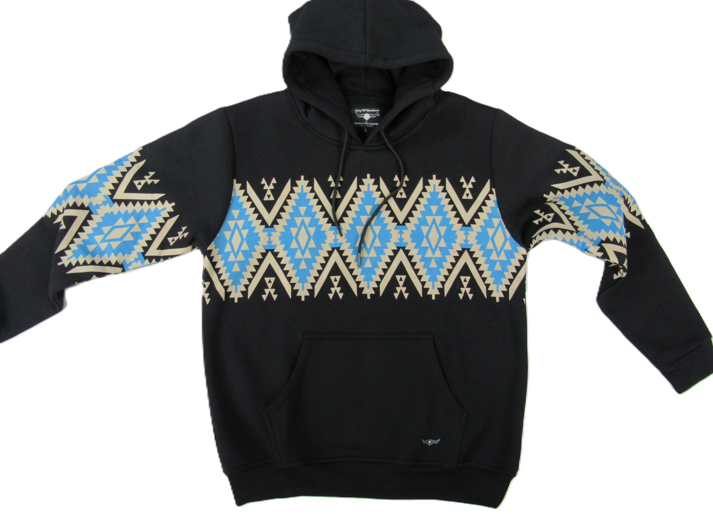 Flying R Ranchwear - Southwest Fleece Tucson Hoodie - Deep Black
