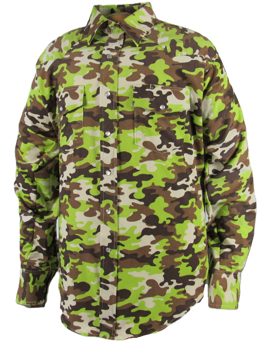 Flying R Ranchwear - Cantina Collection - Brown/Green - Long Sleeve - Classic Fit