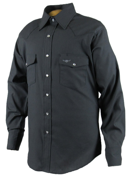 Flying R Ranchwear - Western Classic - Charcoal Gray Solid - Long Sleeve - Classic Fit