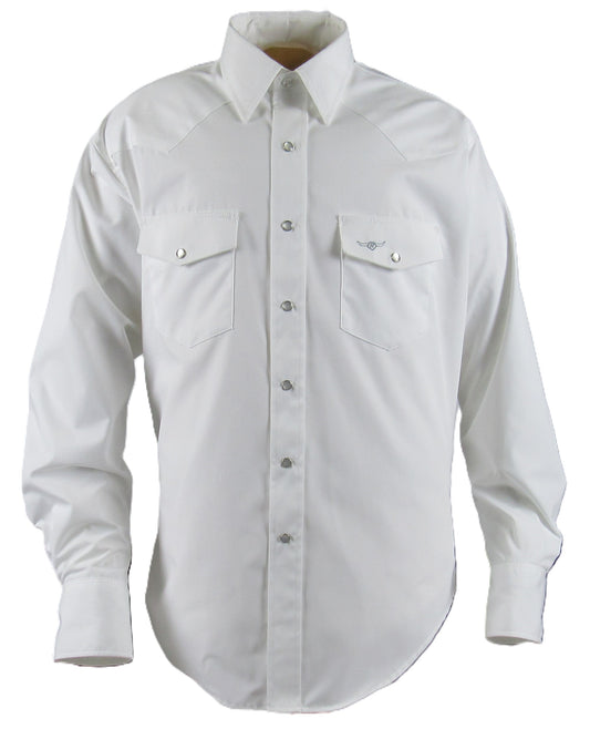 Flying R Ranchwear - Corona 80's Pinpoint Oxford - White - Long Sleeve - Ships 1/30