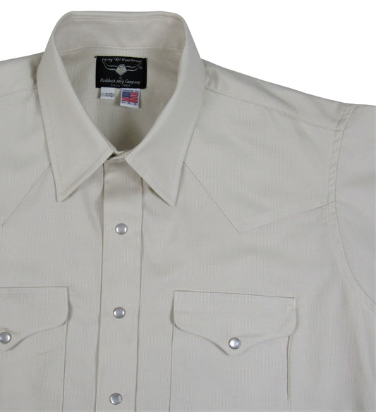 Clearance - Flying R Ranchwear - Ivory Micro Stripe - Long Sleeve - Snaps