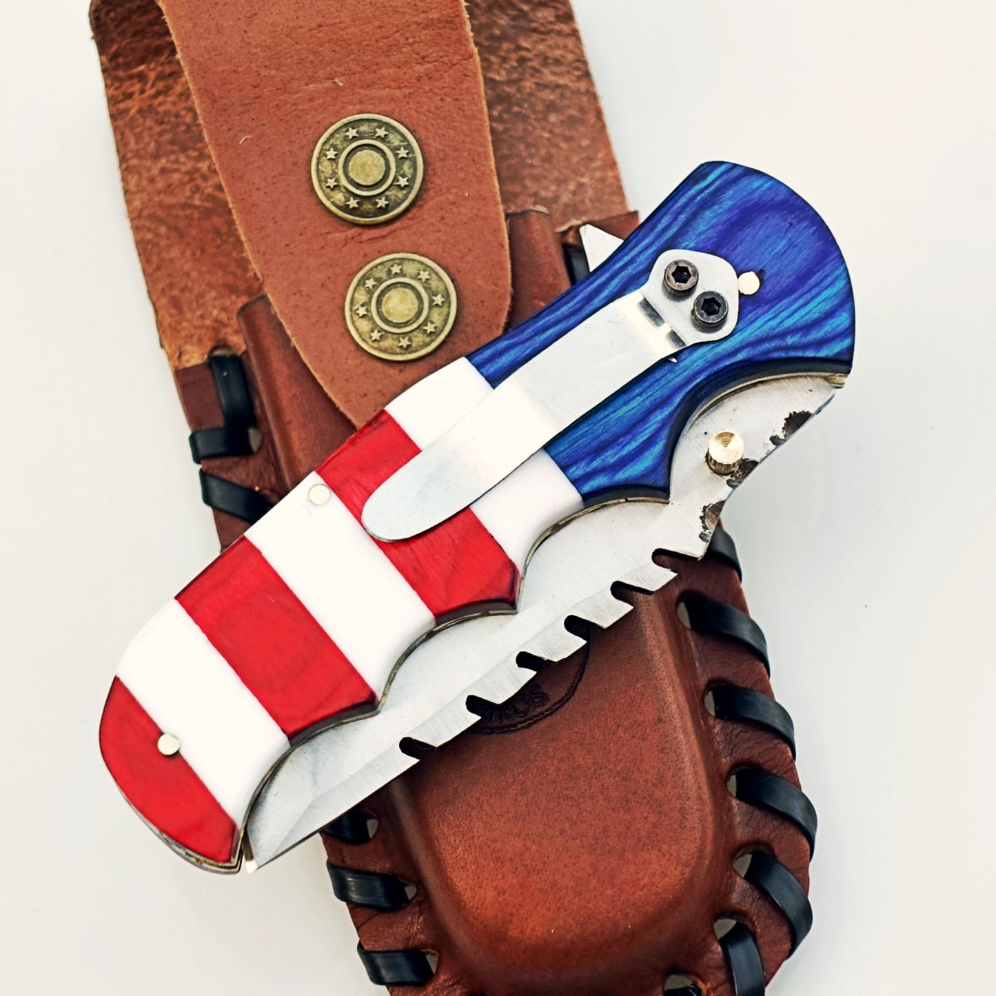 Ruddock Bros - The Patriot Utility Folding Knife - Stainless Steel
