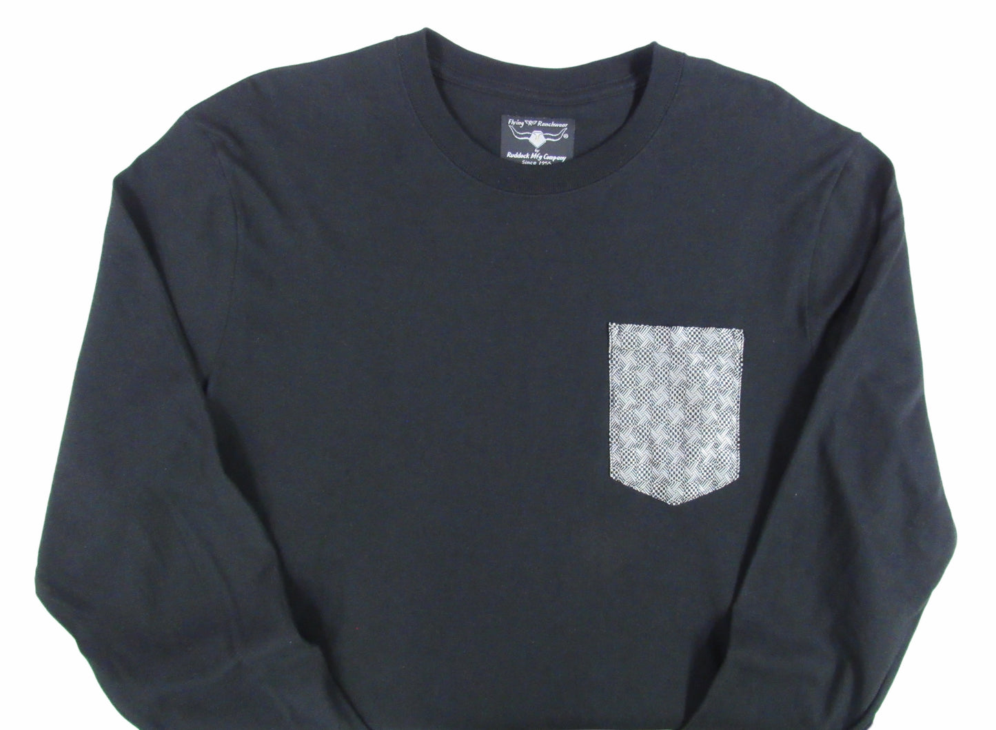 Flying R Ranchwear - Novelty Print - Long Sleeve - Pocket T-shirt - Made in USA