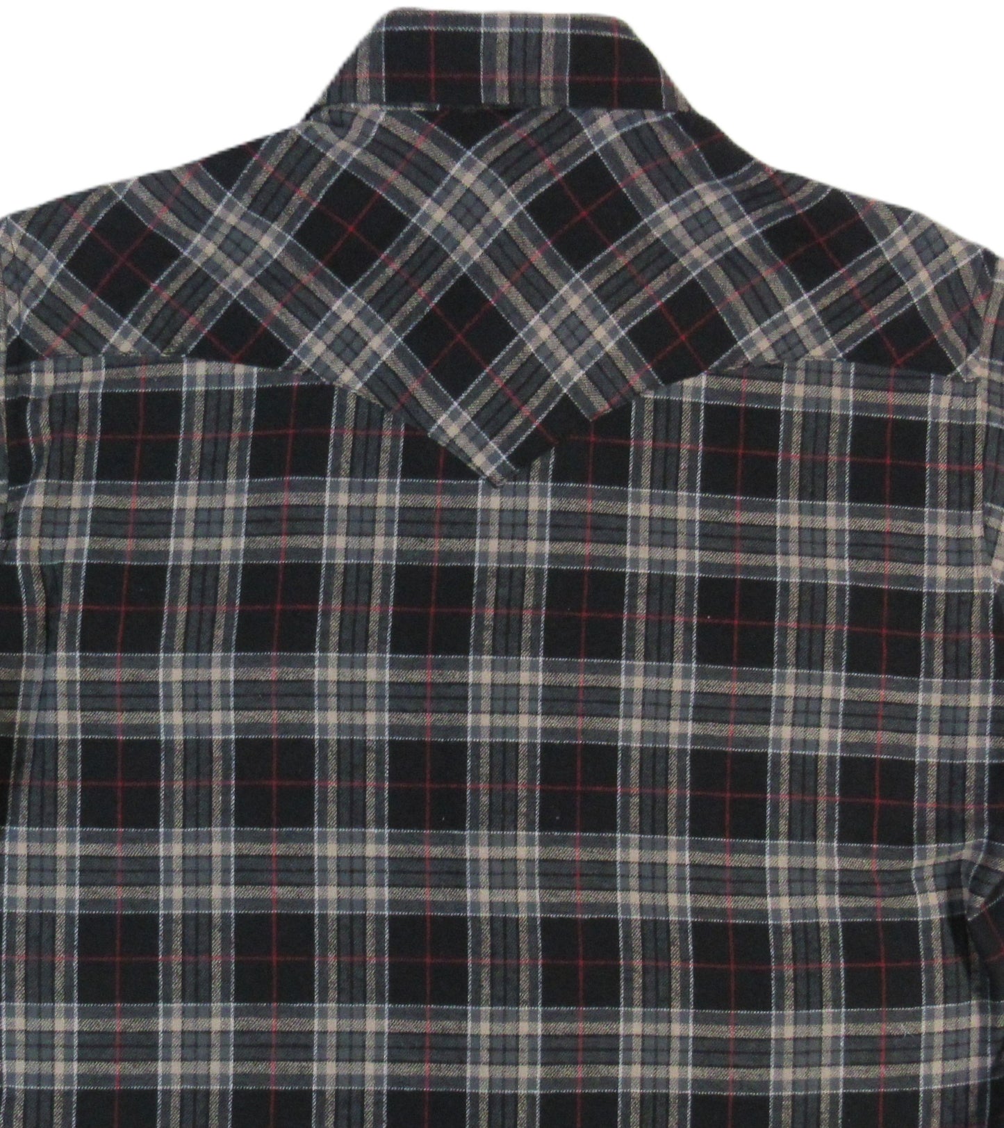 Flying R Ranchwear - Desert Canyon Plaid Flannel - Midnight Black - Long Sleeve