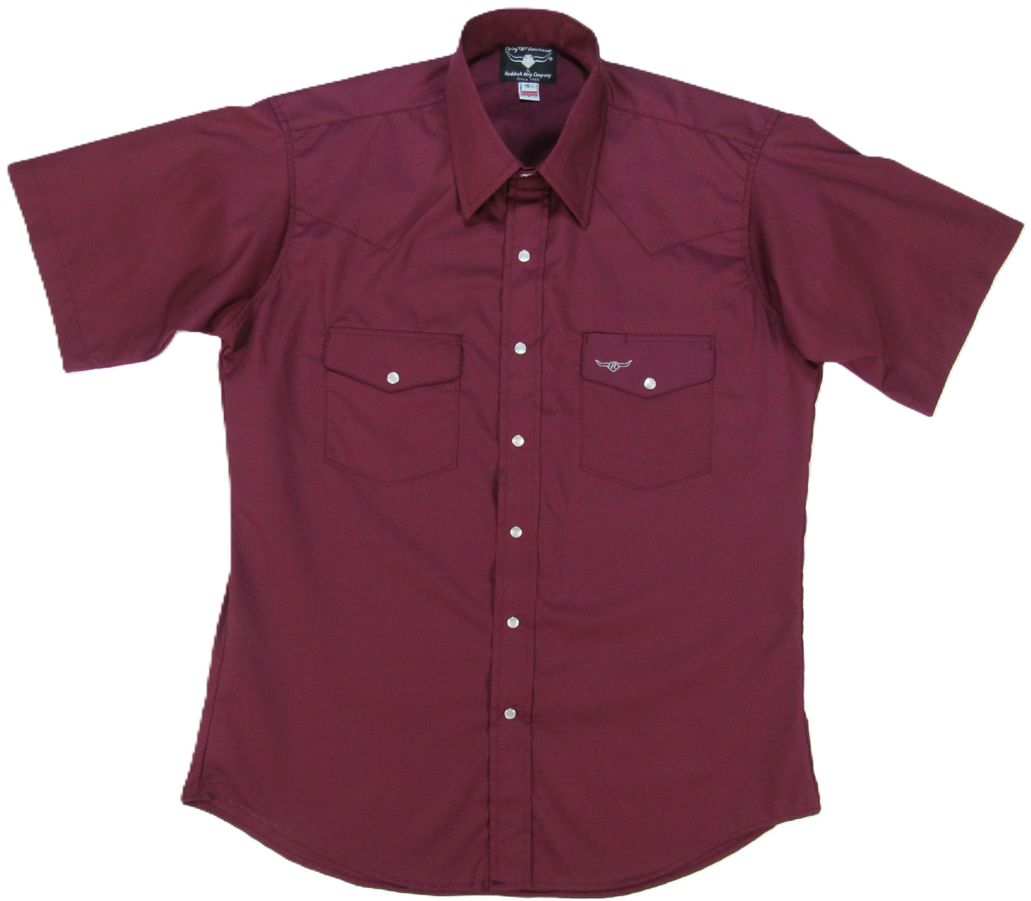 Flying R Ranchwear - Brisa Solids - Bordeaux - Short Sleeve