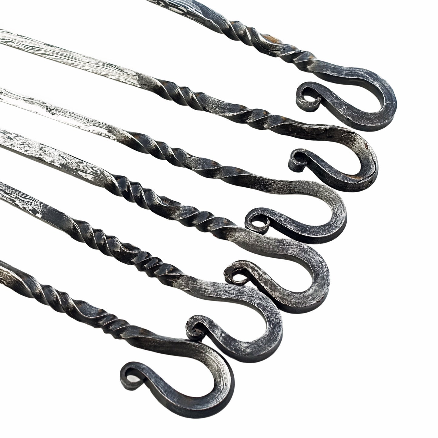 Damascus steel kebab skewer set the ultimate kebab by Ruddock Bros