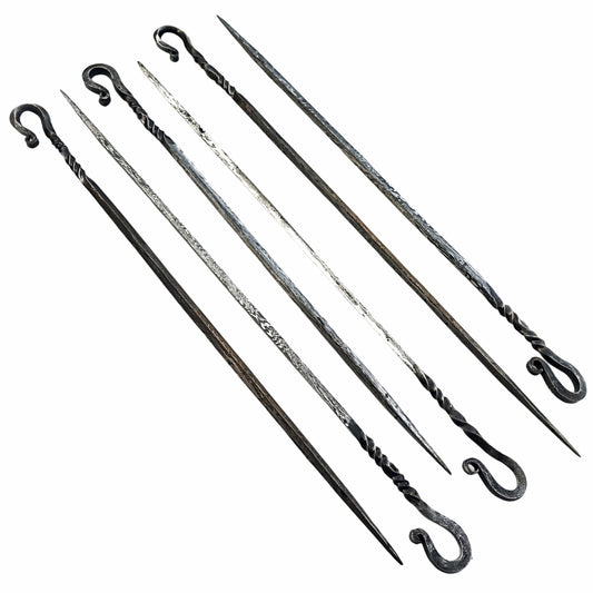 Damascus steel kebab skewer set the ultimate kebab by Ruddock Bros