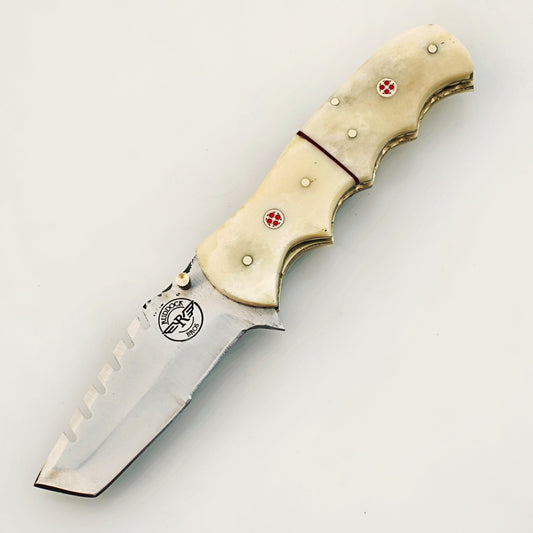 Ruddock Bros - The Great White Utility Folding Knife - Stainless Steel