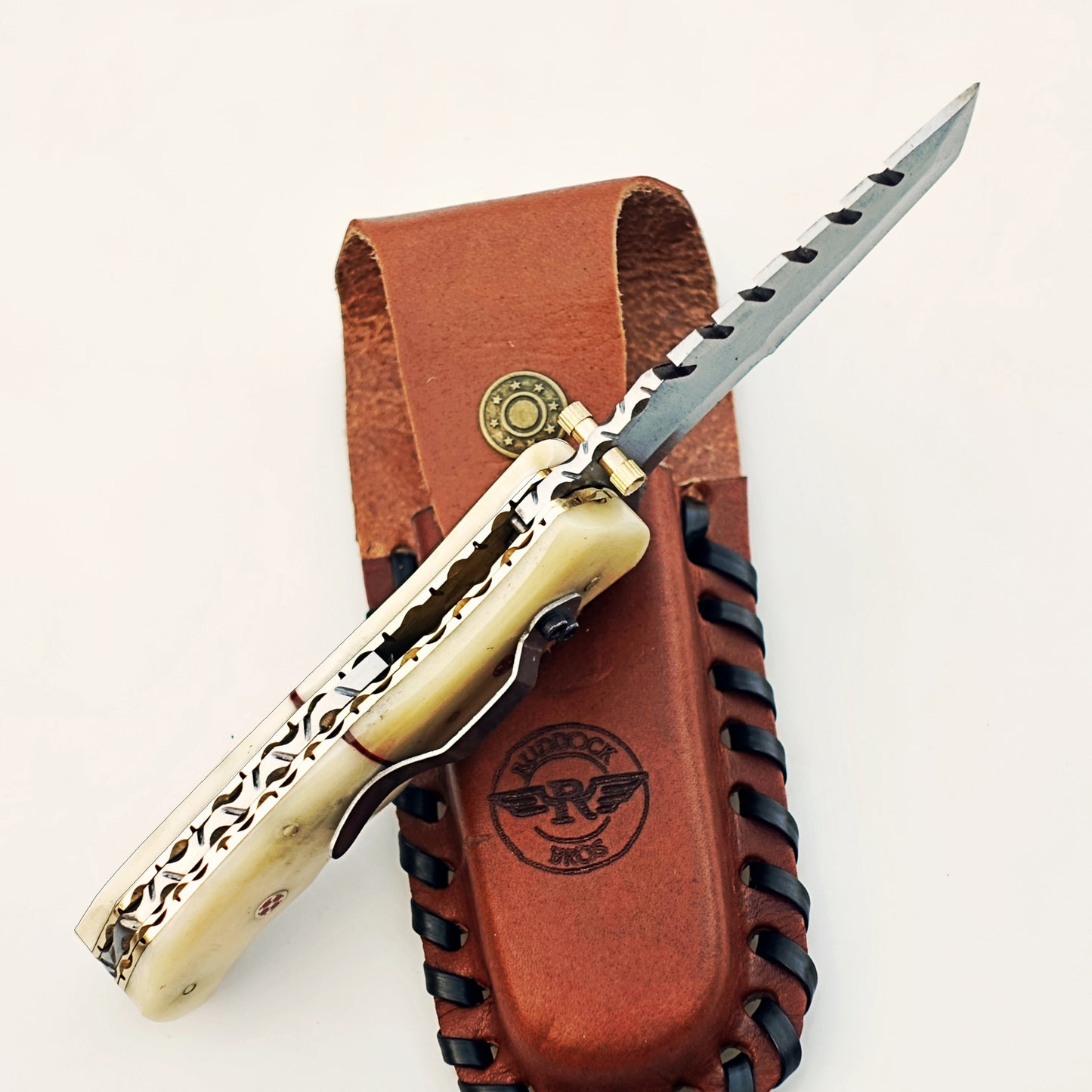 Ruddock Bros - The Great White Utility Folding Knife - Stainless Steel