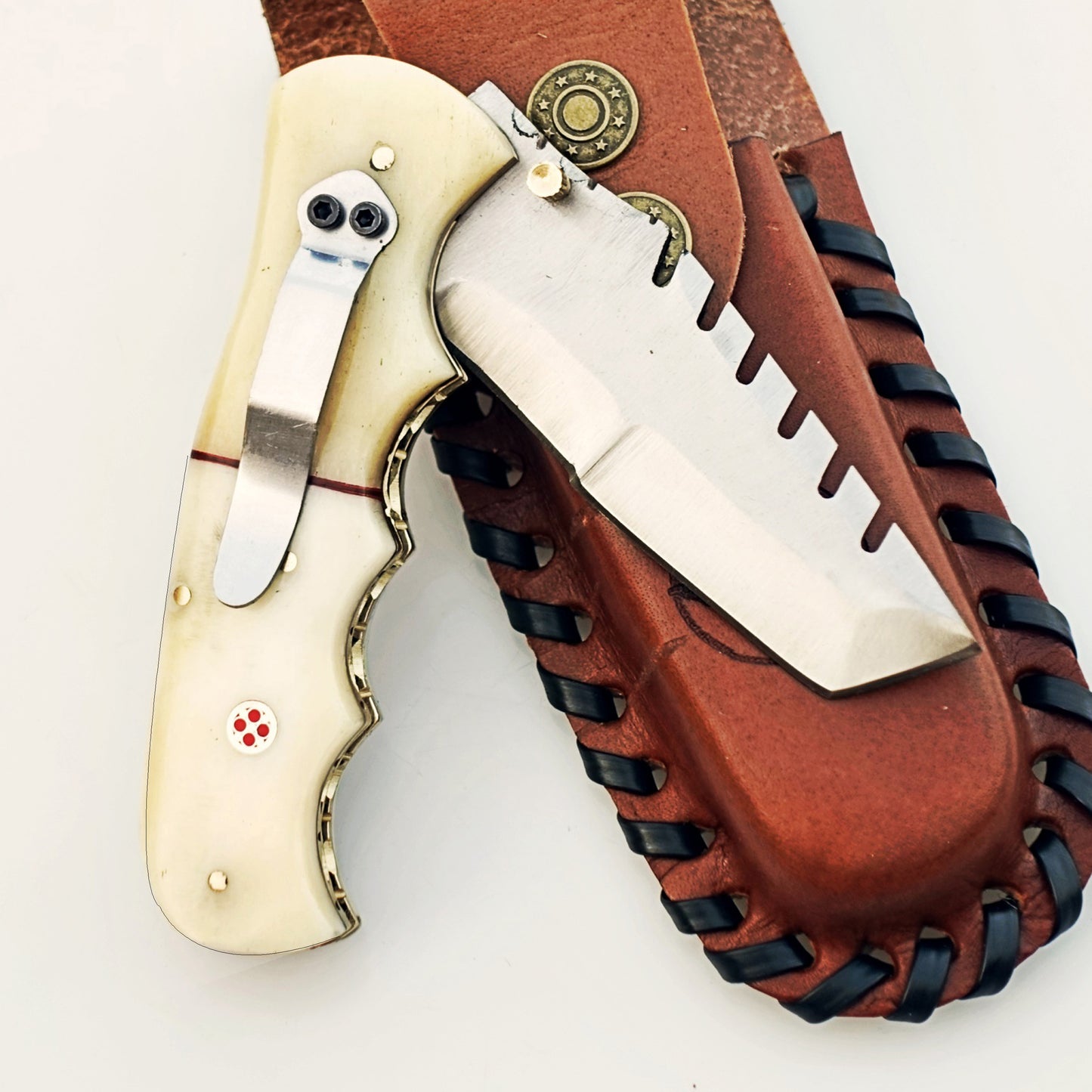 Ruddock Bros - The Great White Utility Folding Knife - Stainless Steel