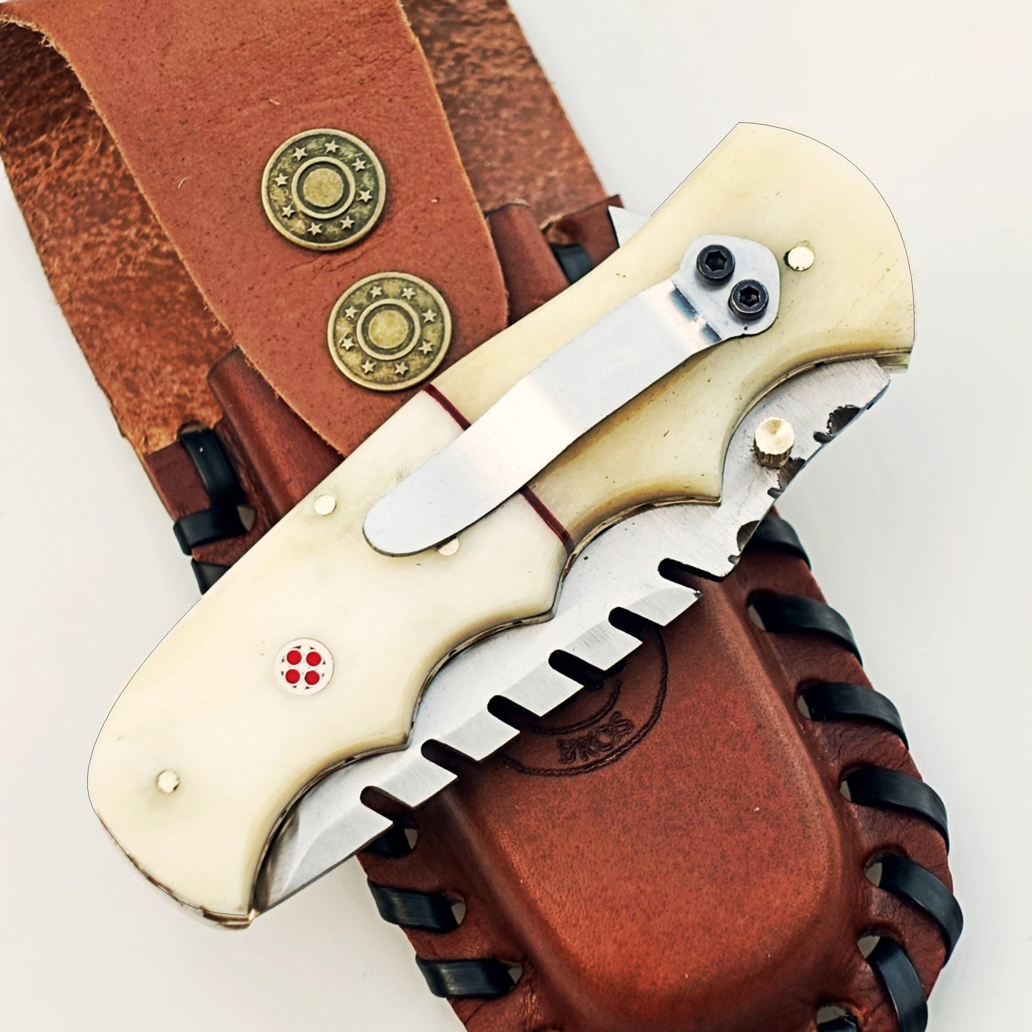 Ruddock Bros - The Great White Utility Folding Knife - Stainless Steel