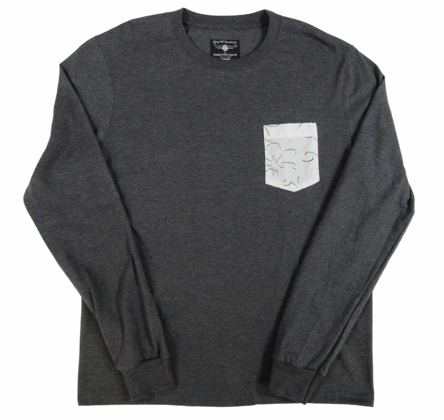 Flying R Ranchwear - Novelty Print - Long Sleeve - Pocket T-shirt - Made in USA