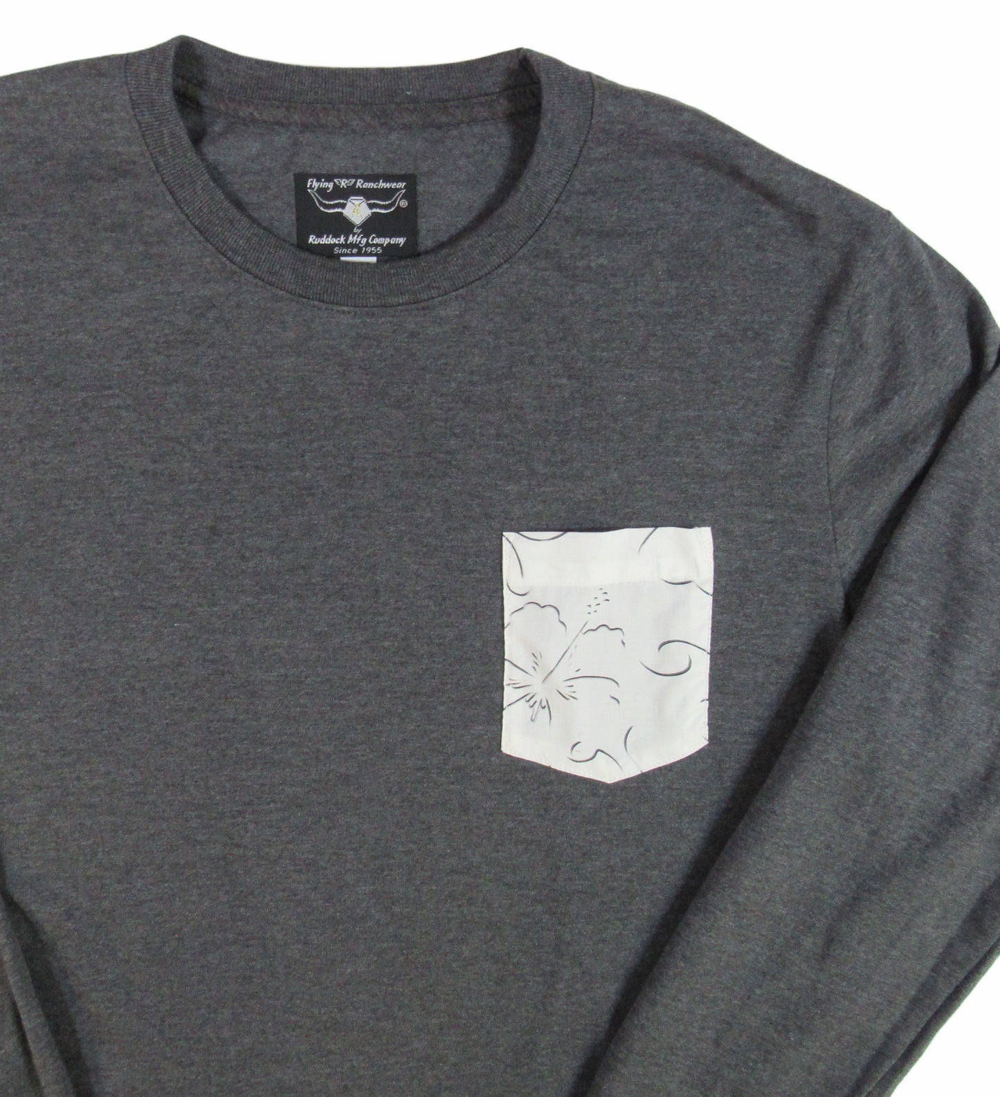 Flying R Ranchwear - Novelty Print - Long Sleeve - Pocket T-shirt - Made in USA