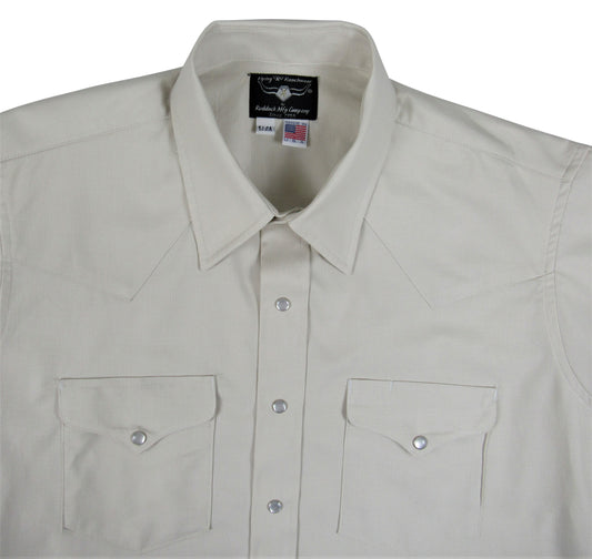 Clearance - Flying R Ranchwear - Ivory Micro Stripe - Long Sleeve - Snaps