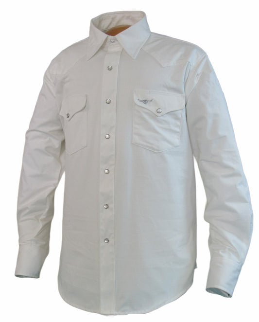 Clearance - Flying R Ranchwear - Amarillo Ripstop - Ivory - Long Sleeve - Snaps