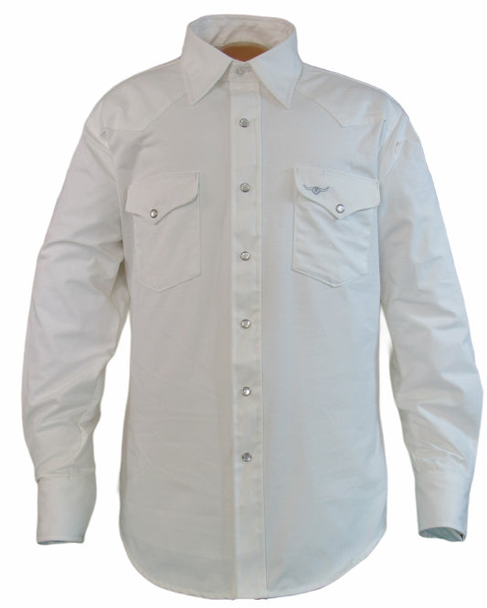 Clearance - Flying R Ranchwear - Amarillo Ripstop - Ivory - Long Sleeve - Snaps