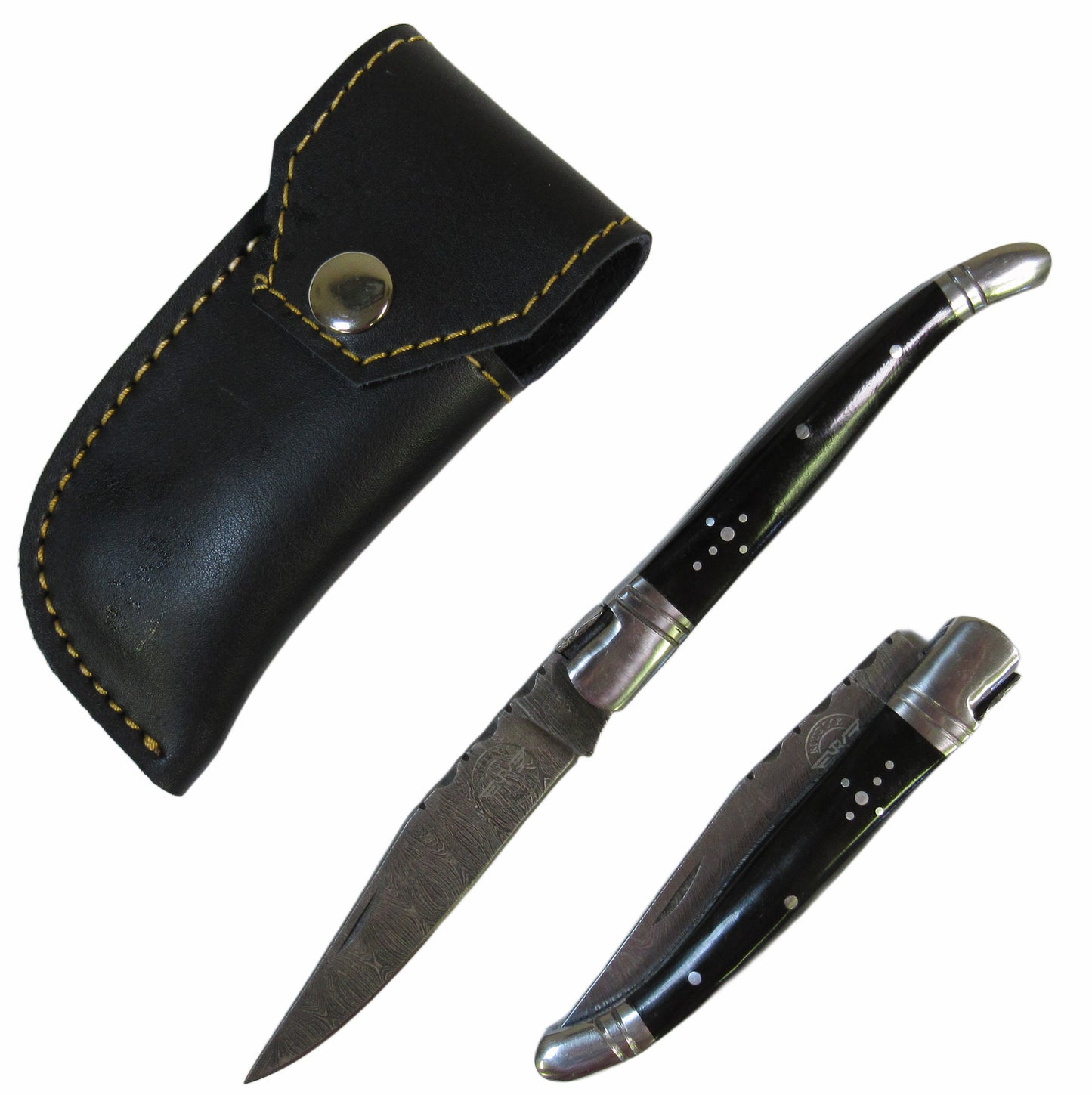 Ruddock Bros - The Monsignor Folding Knife - Damascus Steel