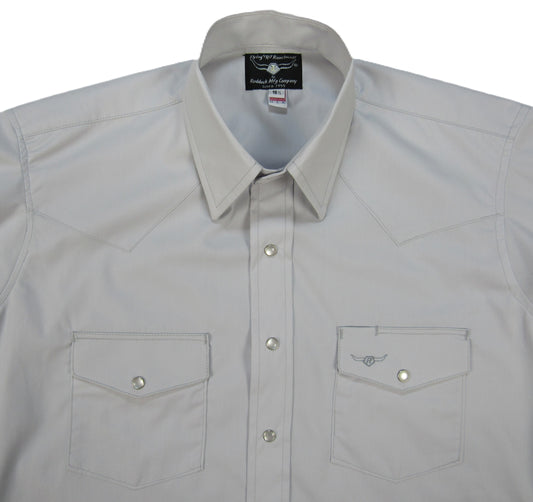 Flying R Ranchwear - Brisa Solids - Pale Gray - Short Sleeve - Classic Fit