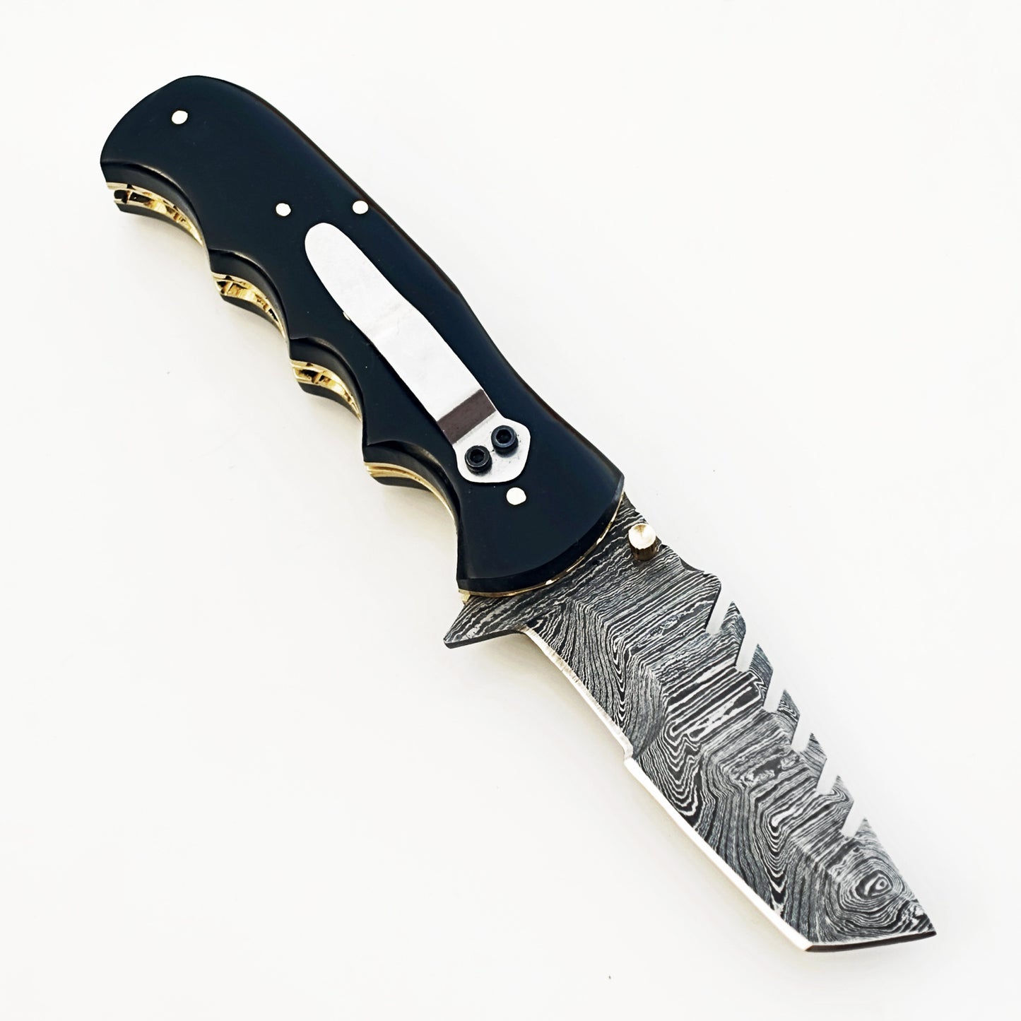 Ruddock Bros - The Panther Utility Folding Knife - Damascus Steel