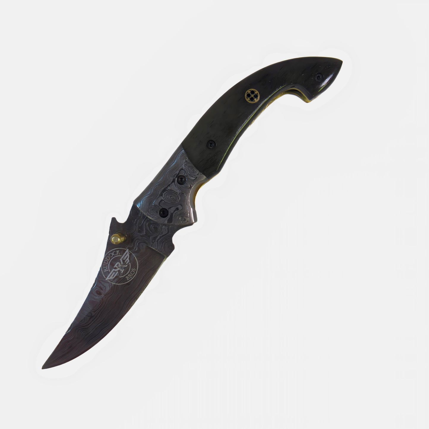 Ruddock Bros - The Tiburon Folding Knife - Damascus Steel