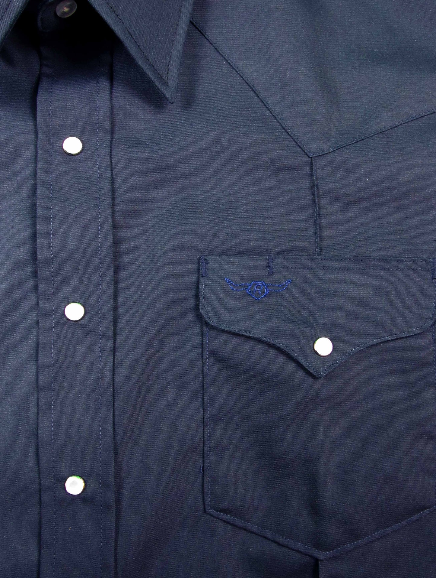 Made in USA Ruddock Shirts Big and Tall Ruddock Shirts Big and Tall Flying R Ranchwear Navy Blue Rancher Crease Shirt Made in USA Ruddock Shirts Big and Tall Flying R Ranchwear