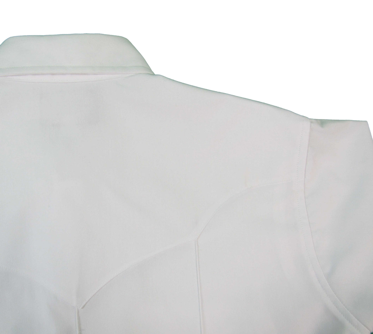 Solid White Rancher Crease Shirt Made in USA Ruddock Shirts Big and Tall Flying R Ranchwear