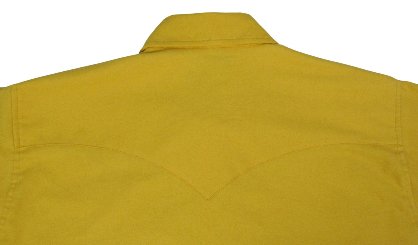 Flying R Ranchwear Solid Yellow flannel with snaps Made in USA