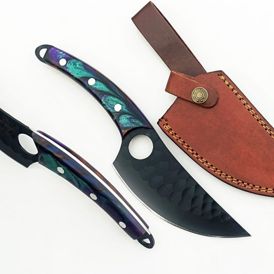 Ruddock Bros - Horned Frog Paring Knife - Fixed Blade - Blackened Steel
