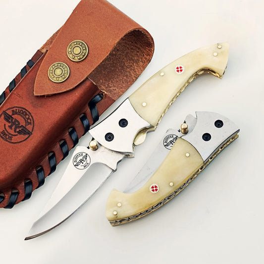 Ruddock Bros - The Great White Tiburon Folding Knife - Stainless Steel