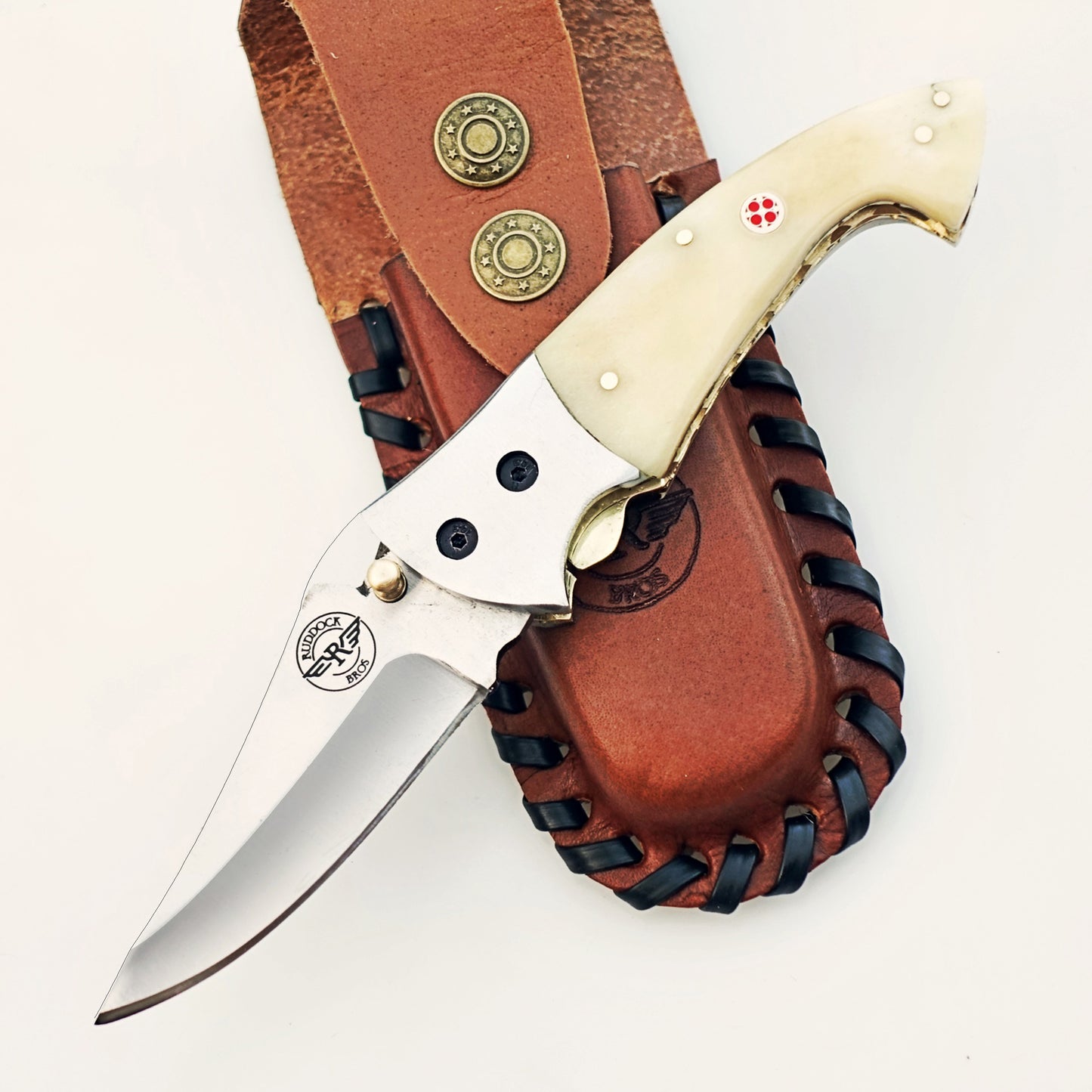 Ruddock Bros - The Great White Tiburon Folding Knife - Stainless Steel