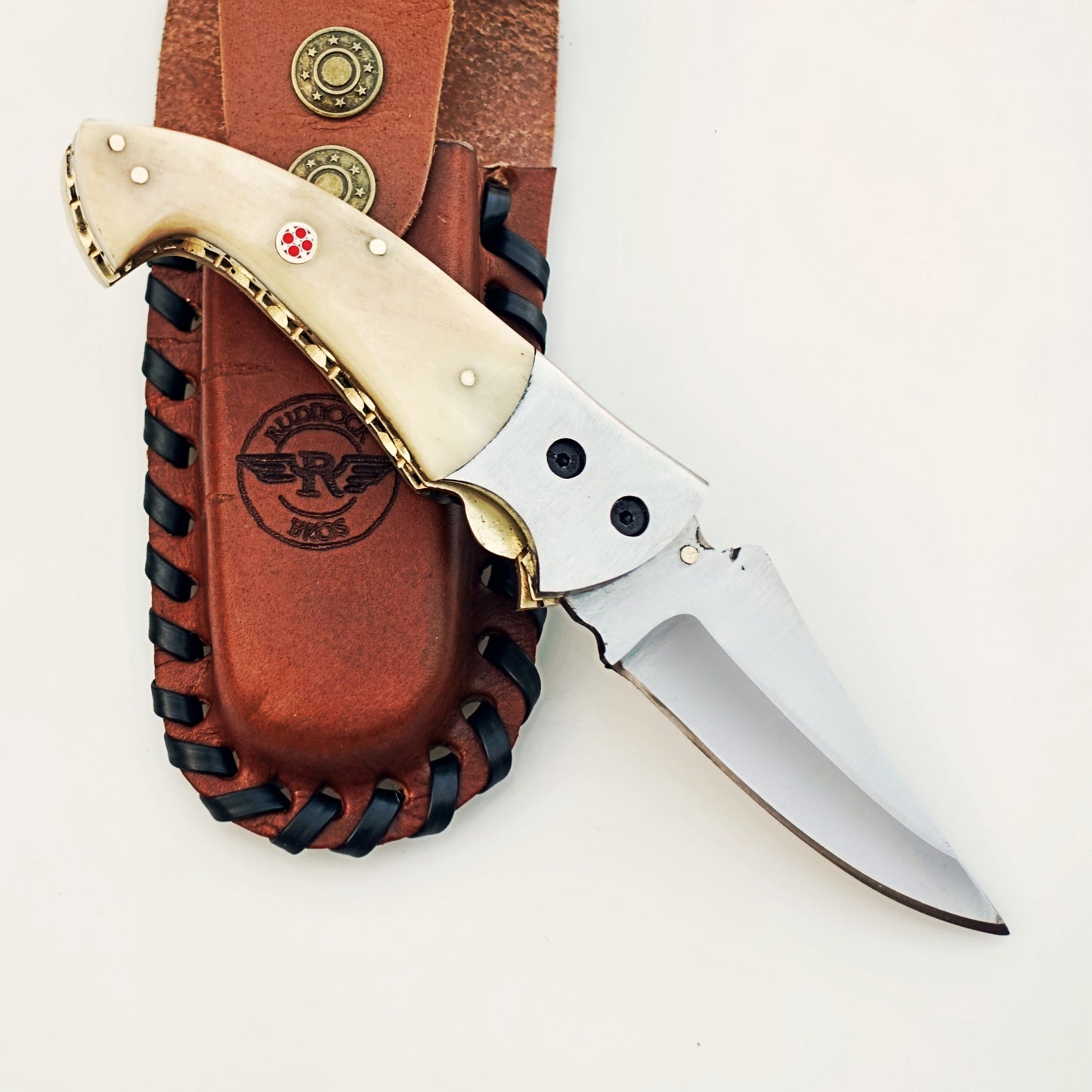 Ruddock Bros - The Great White Tiburon Folding Knife - Stainless Steel